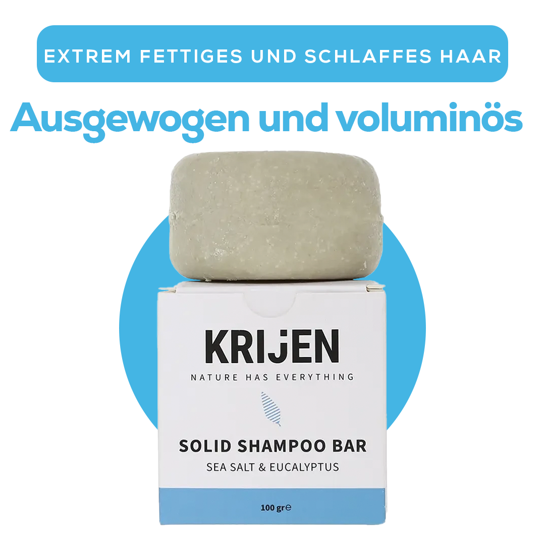 Festes Shampoo mit Meersalz und Eukalyptus, 100 Gr.
