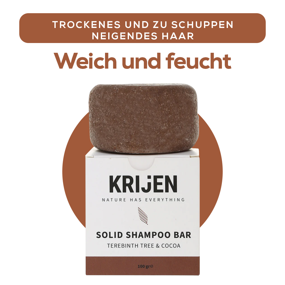 Festes Shampoo Terebinthe & Kakao 100 g – mit natürlichem Luffa