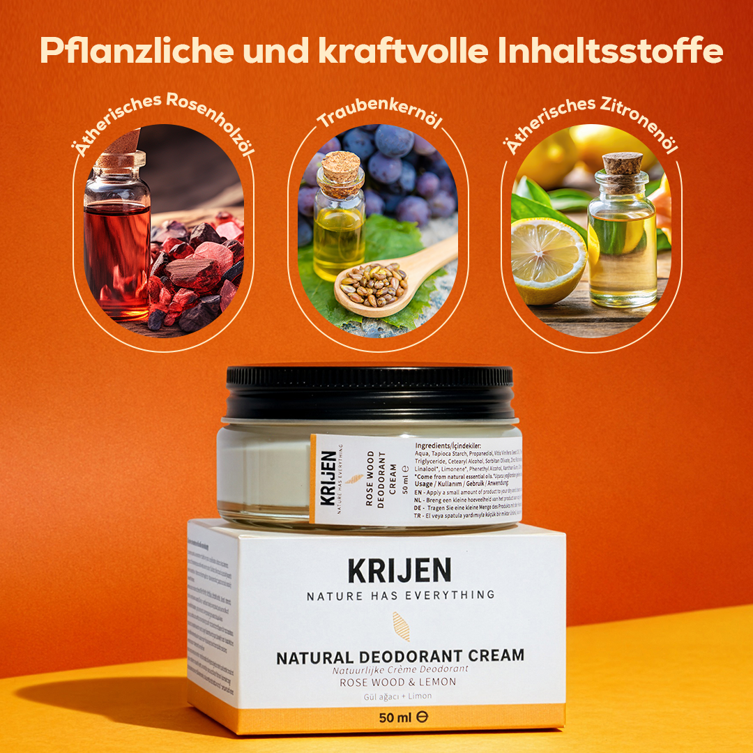 Rosenholz & Zitrone Creme Deodorant 50 ml