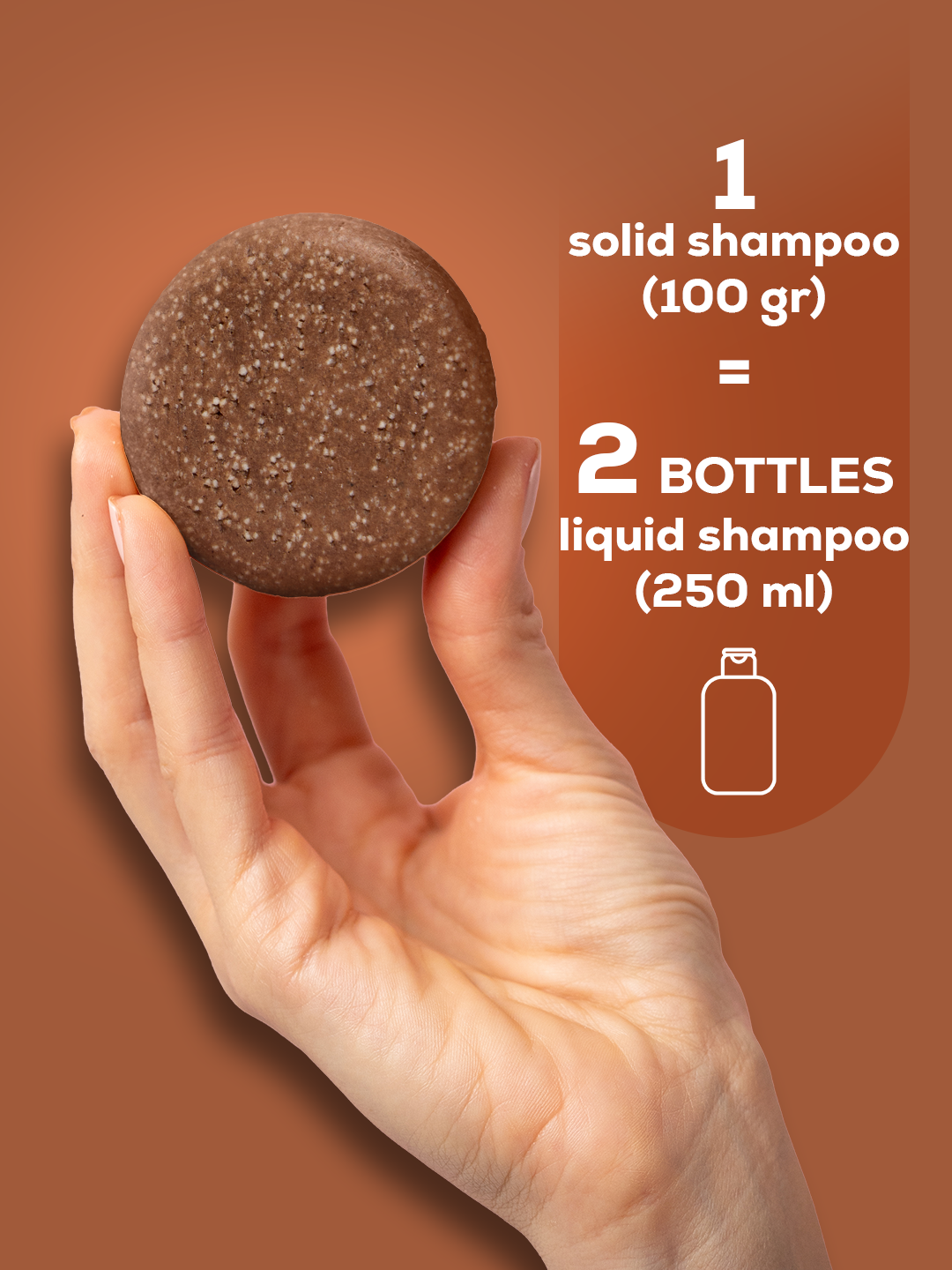Festes Shampoo mit Meersalz und Eukalyptus 100 g – mit natürlichem Kürbis-Luffa
