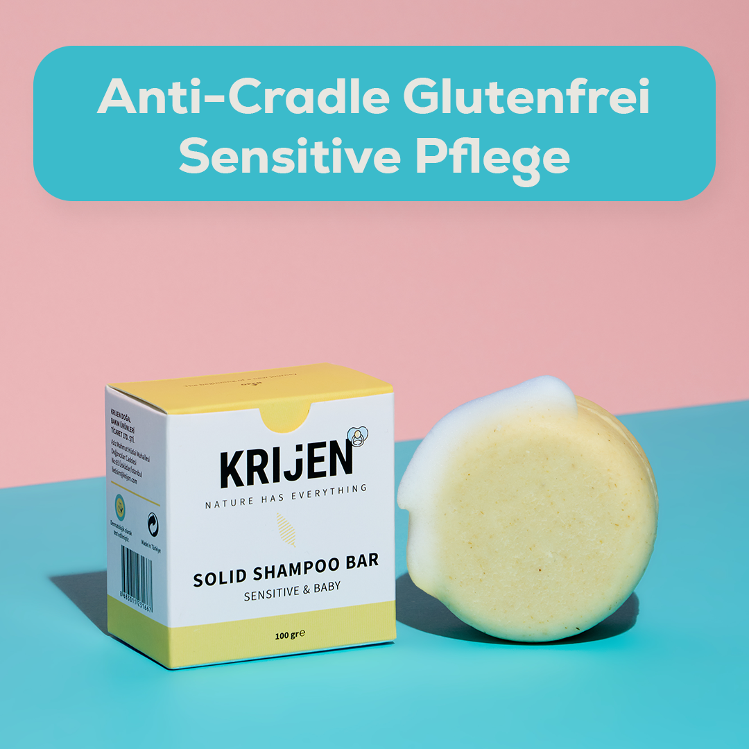 Festes Shampoo Sensitive & Baby 100 g – mit natürlichem Luffa