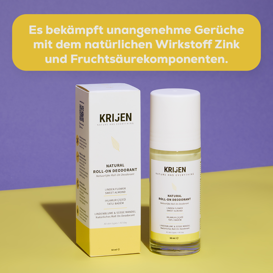 Roll-On-Deodorant mit Lindenblüten und süßer Mandel 50 ml