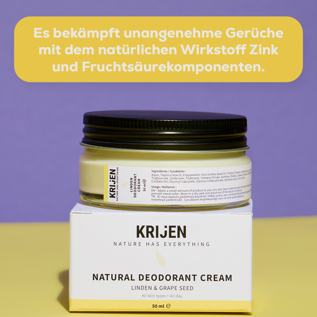 Creme-Deodorant Lindenblüte & Traubenkern 50 ml