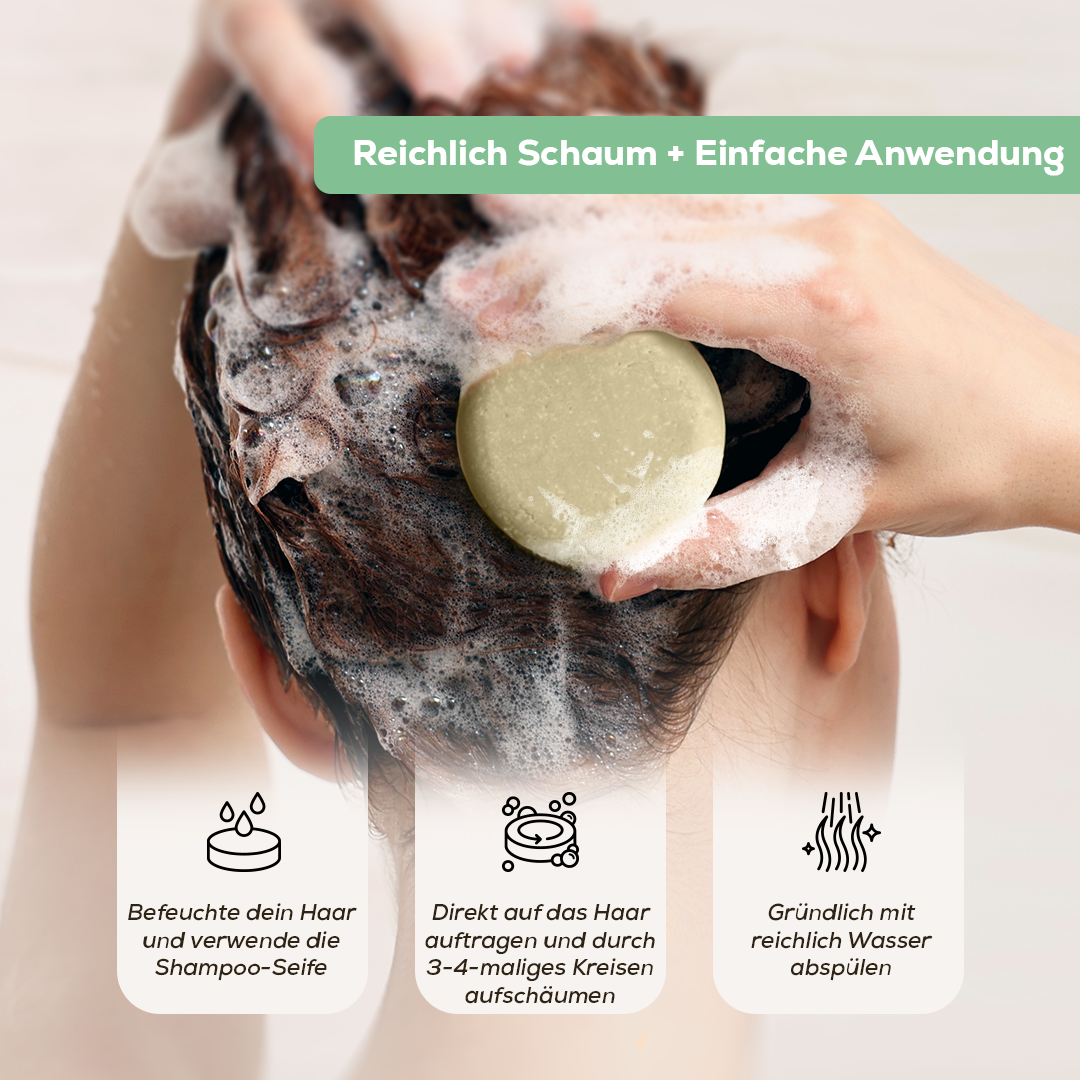 Festes Shampoo mit Sheabutter und Lorbeerblatt 50 g – Probiergröße