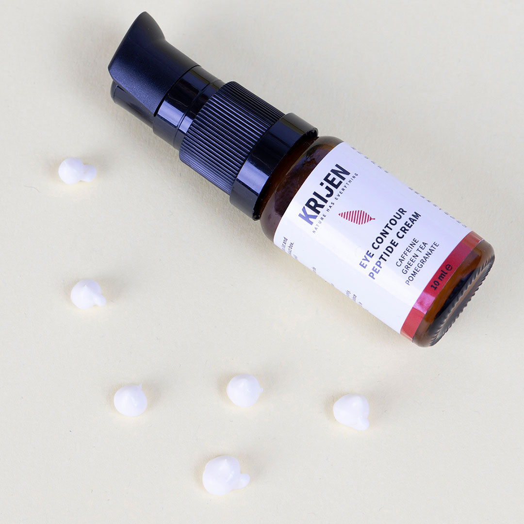 Peptid & Koffein Aufhellende Augencreme | Grüntee-Extrakt + Granatapfel-Extrakt + Mangokernöl 10 ml