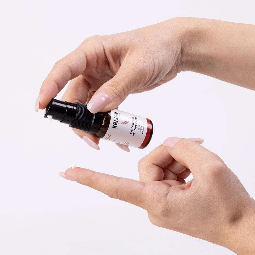 Peptid & Koffein Aufhellende Augencreme | Grüntee-Extrakt + Granatapfel-Extrakt + Mangokernöl 10 ml