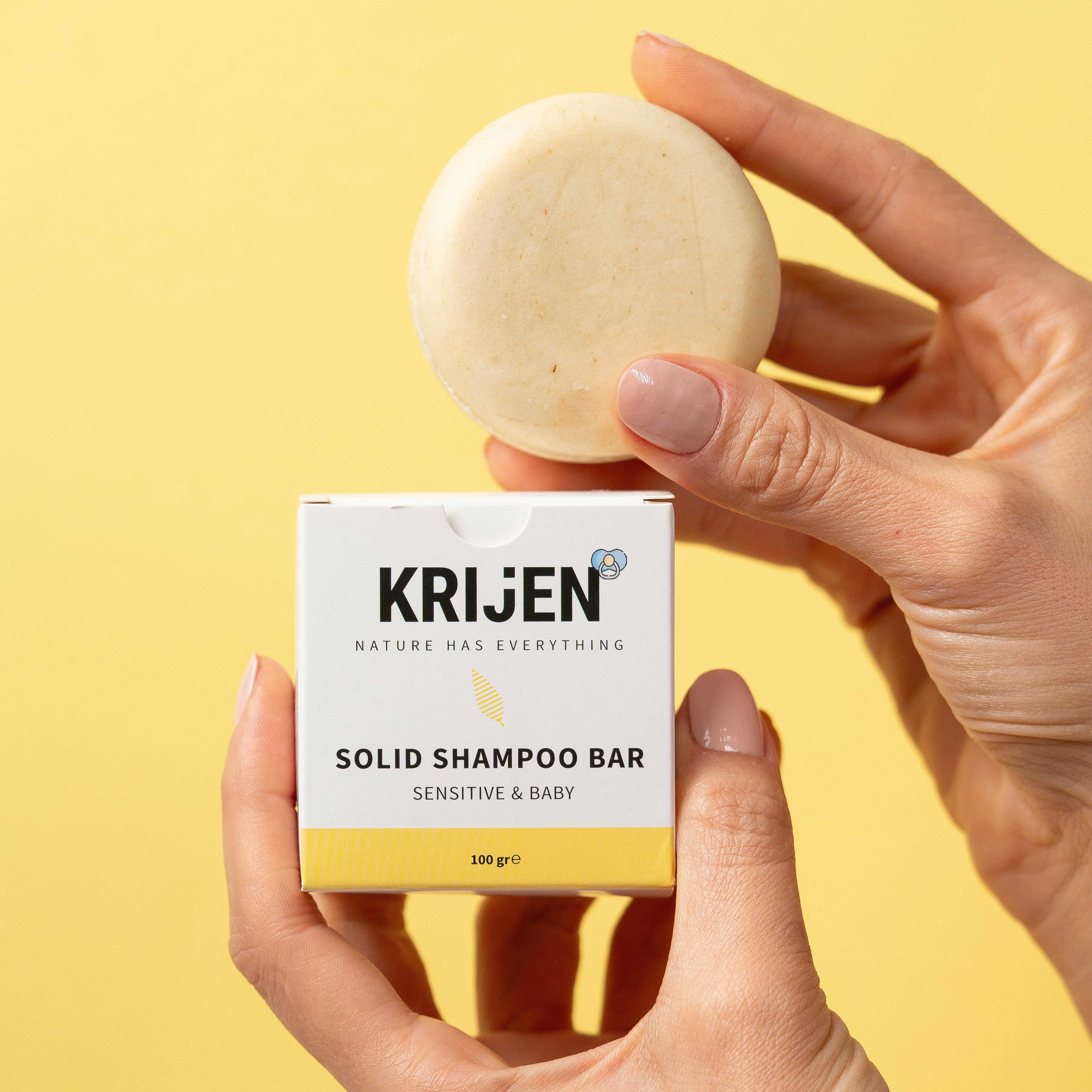 Festes Shampoo-Riegel Sensitive & Baby 100 Gr