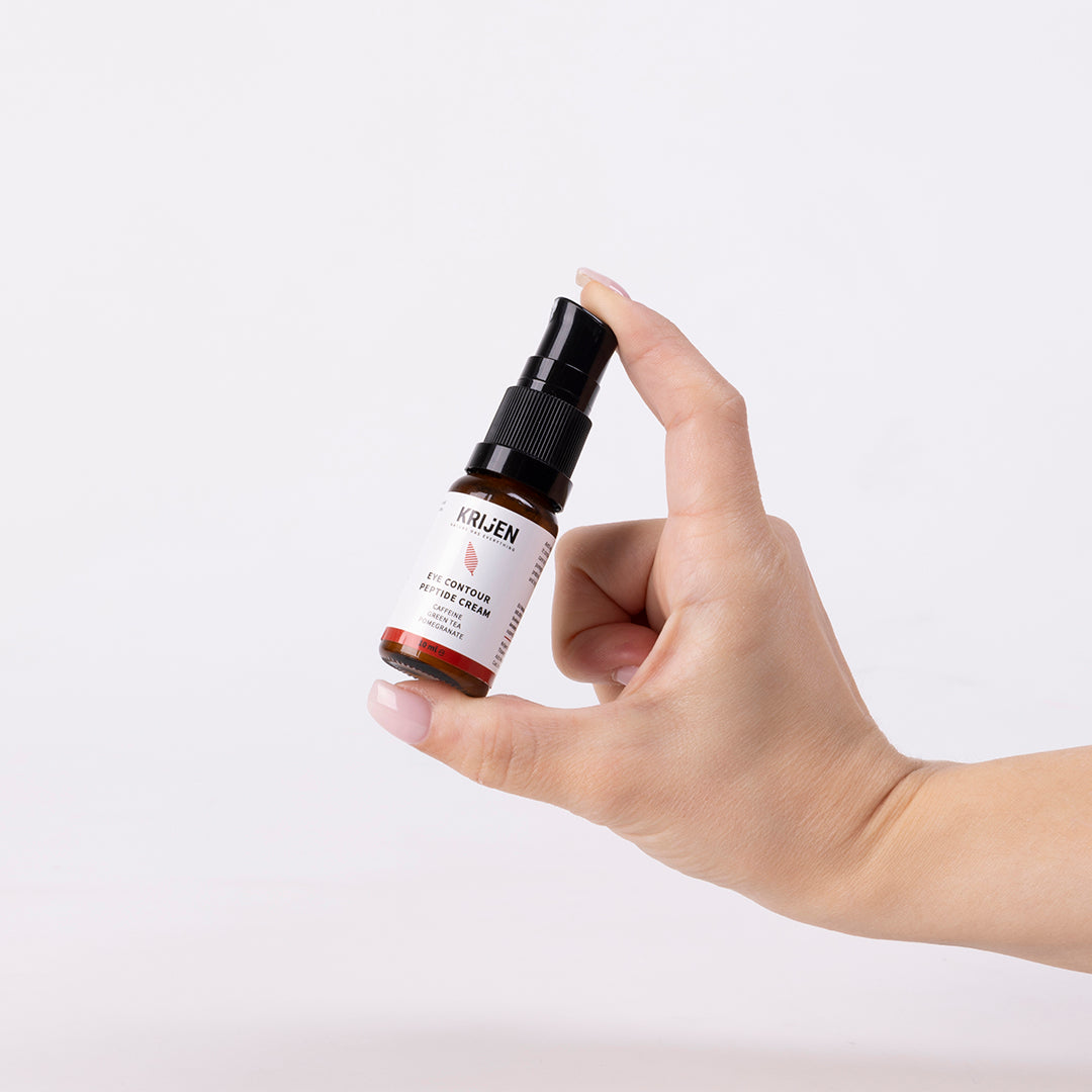 Peptide & Caffeine Brightening Eye Cream | Green Tea Extract + Pomegranate Extract + Mango Seed Oil 10 ml