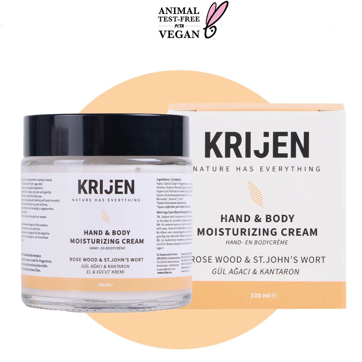 Rosenholz & Johanniskraut Hand- und Körpercreme