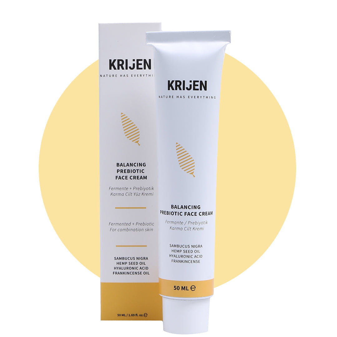 Hanfsamen + Hyaluronsäure | Fermentierte/präbiotische Gesichtscreme für Mischhaut 50 g