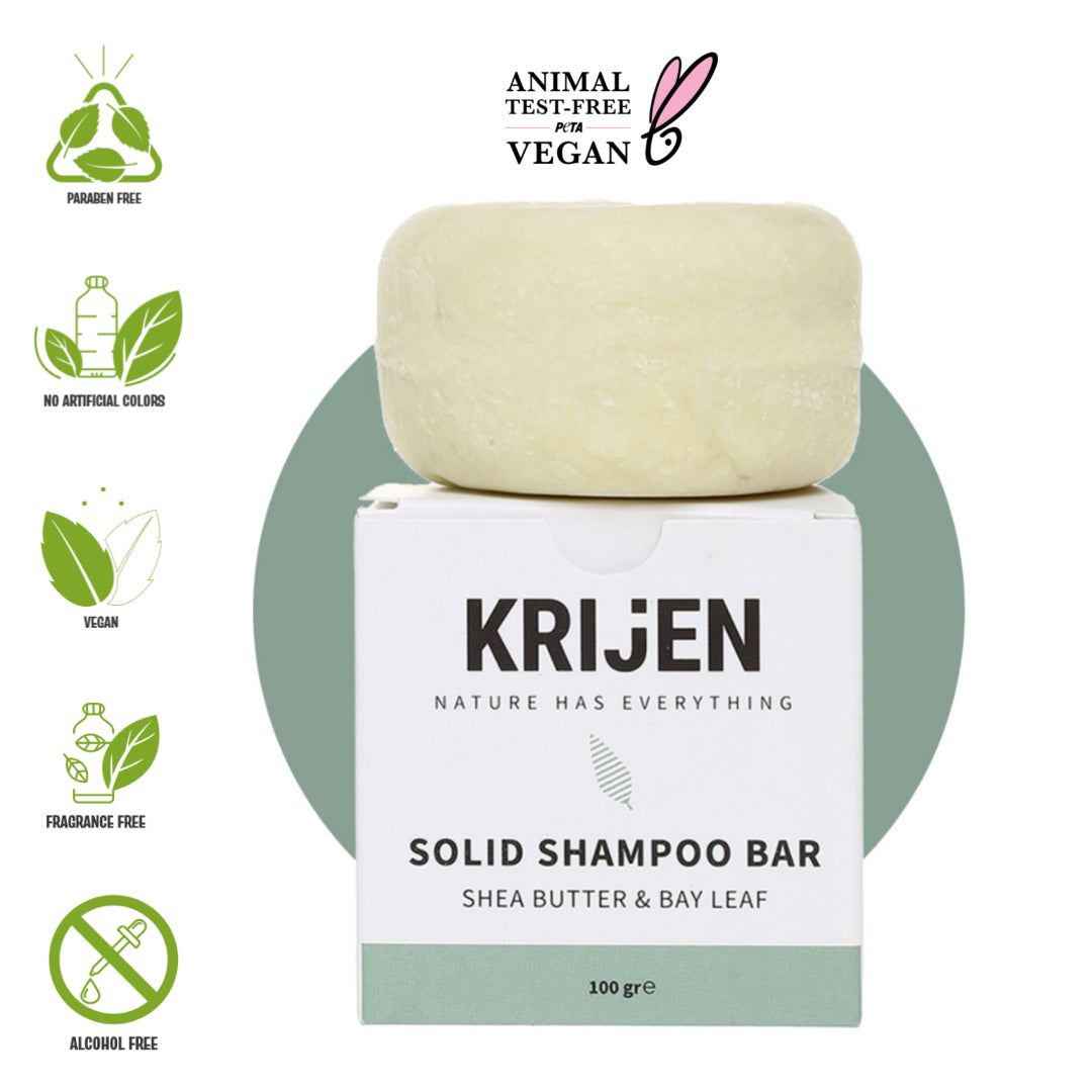 Sheaboter & Laurierblad Shampoo Bar 100 Gr