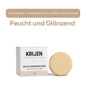 Festes Shampoo-Riegel Rhassoul & Salbei 50 Gr - Probiergröße