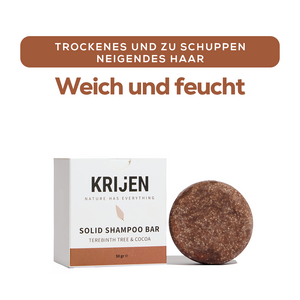 Festes Shampoo mit Terpentinbaum und Kakao, 50 g – Probiergröße