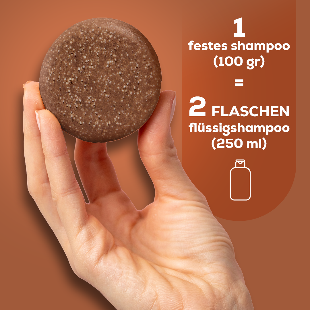 Festes Shampoo Terebinthe  & Kakao 100 g – mit natürlichem Luffa