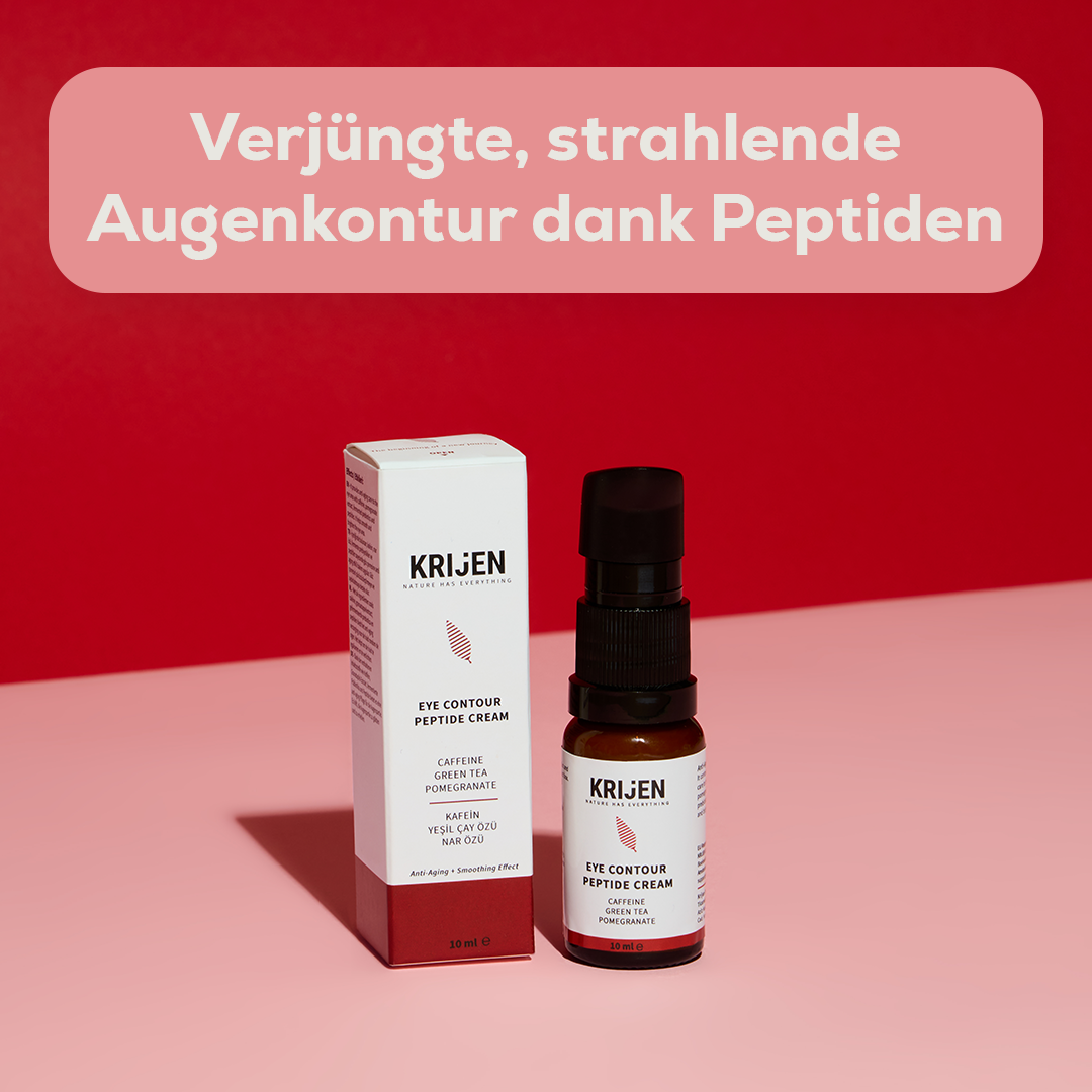 Peptid & Koffein Aufhellende Augencreme | Grüntee-Extrakt + Granatapfel-Extrakt + Mangokernöl 10 ml