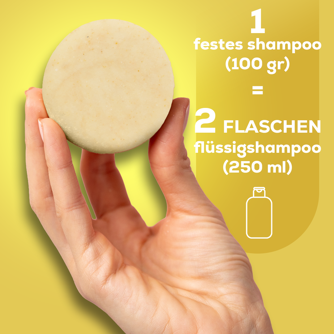 Festes Shampoo Sensitive & Baby 100 g – mit natürlichem Luffa