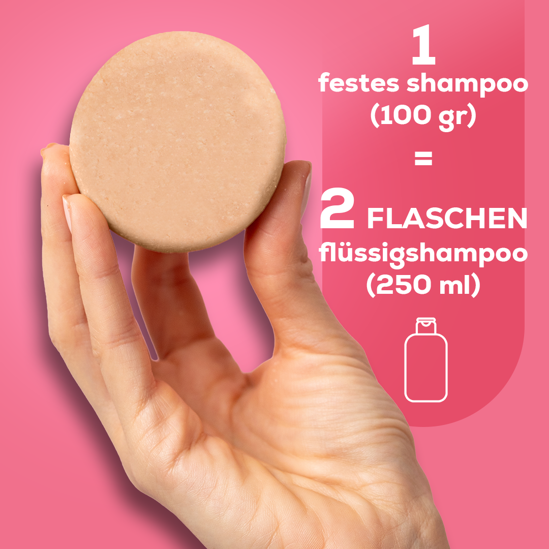 Festes Shampoo mit Nelkenblättern und Johanniskrautblüte 100 g – mit natürlichem Kürbis-Luffa