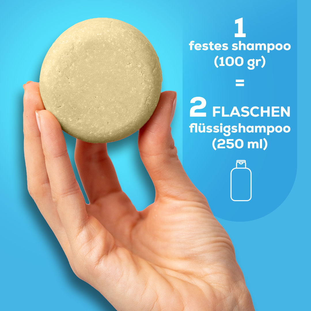 Festes Shampoo mit Meersalz und Eukalyptus 50 g – Probiergröße