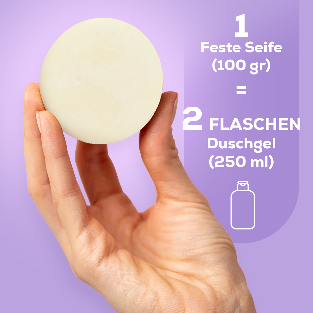 Feuchtigkeitsspendender Reinigungsriegel für Gesicht und Körper mit Allantoin und Aloe Vera 95 g