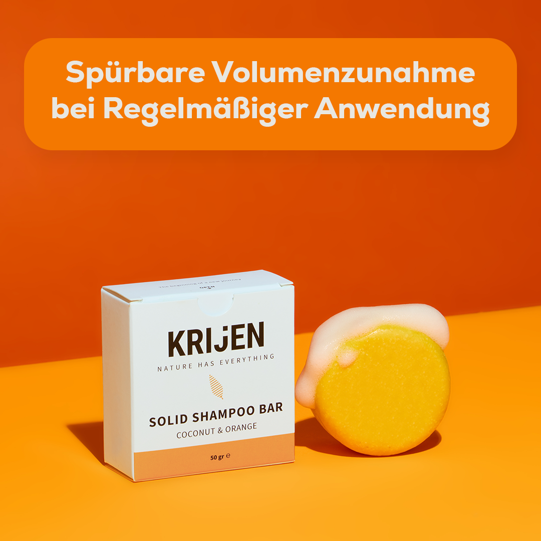 Festes Shampoo-Riegel Kokosnuss &amp; Orange 50 Gr - Probiergröße 