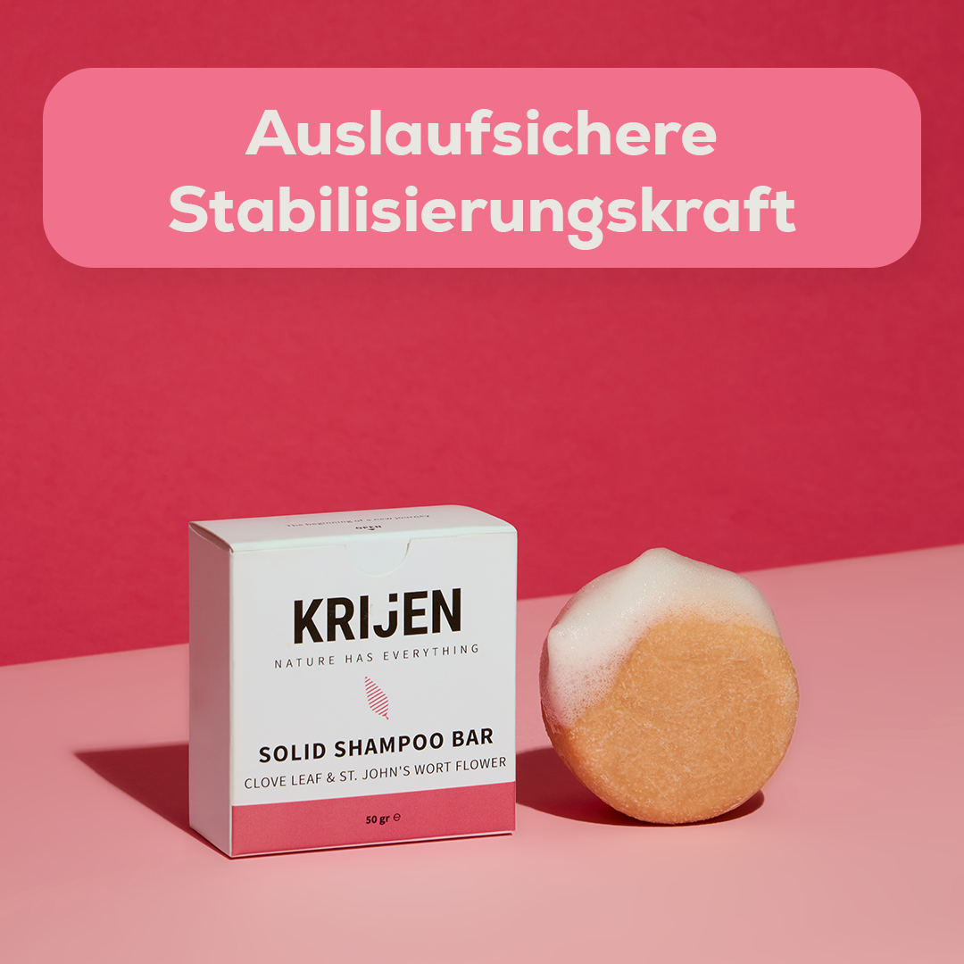 Festes Shampoo mit Nelkenblättern und Johanniskrautblüten, 50 g – Probiergröße