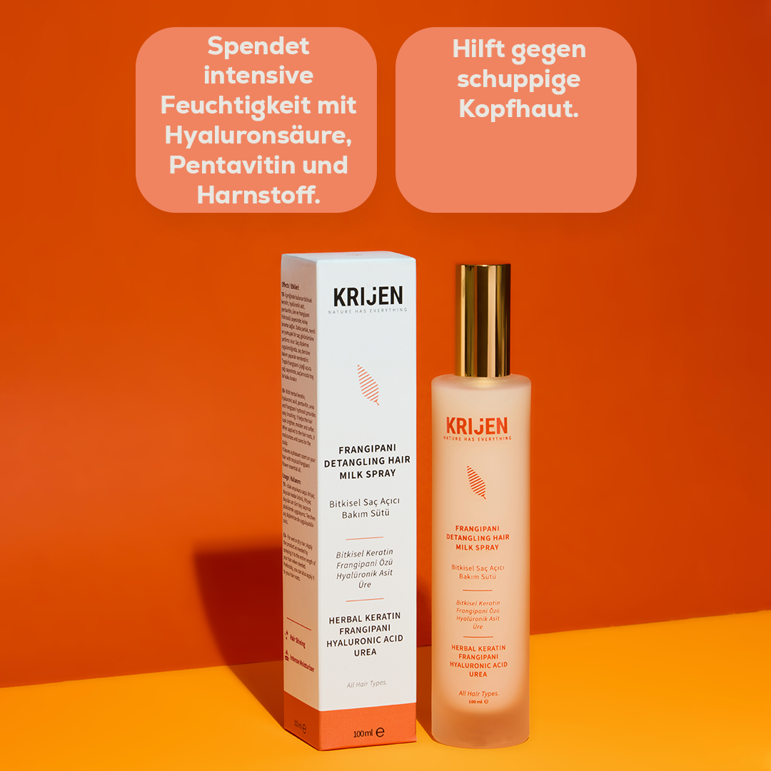 Frangipani Leave-In Keratin-Haarmilch (leichte Kämmbarkeit) – 100 ml