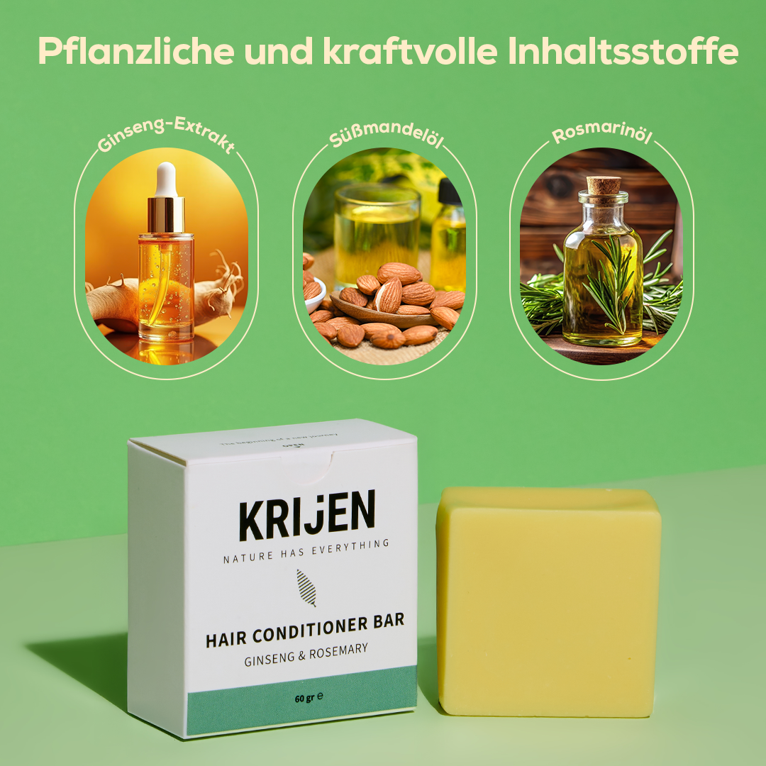 Fester Haar-Conditioner mit Ginseng und Rosmarin 60 g