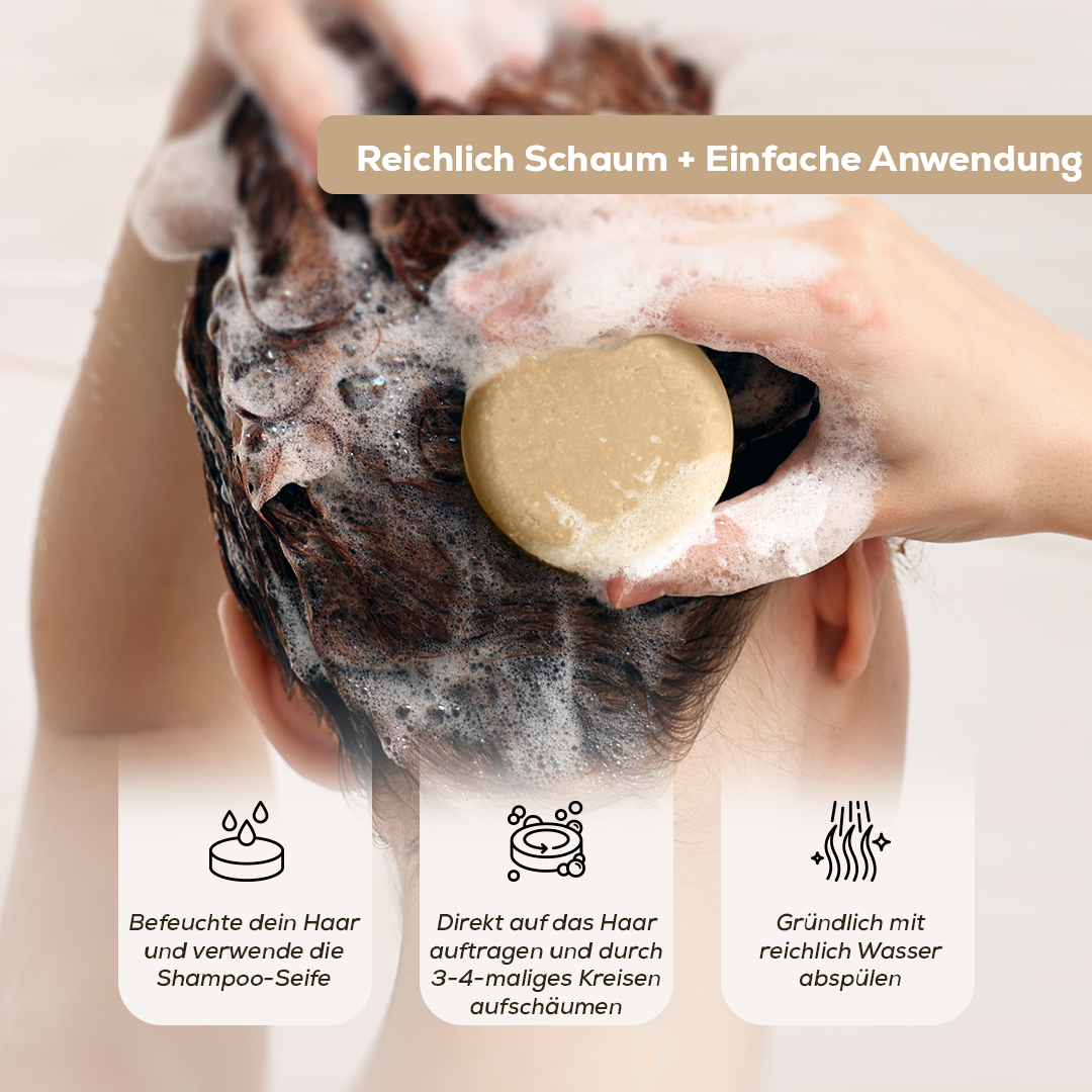 Festes Shampoo Rhassoul & Salbei 100 g – mit natürlichem Kürbis-Luffa