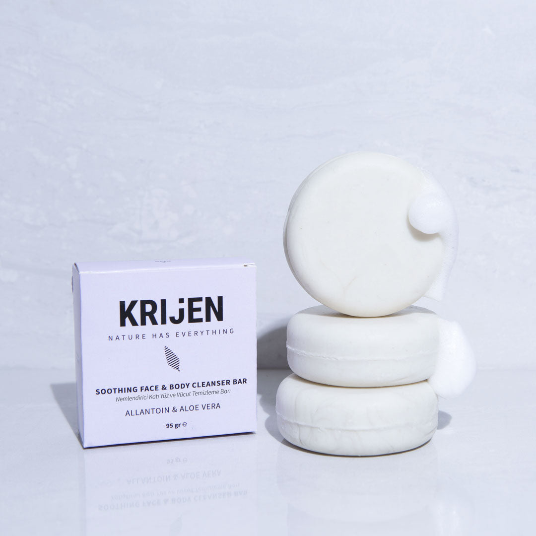Feuchtigkeitsspendender Reinigungsriegel für Gesicht und Körper mit Allantoin und Aloe Vera (95 g) 