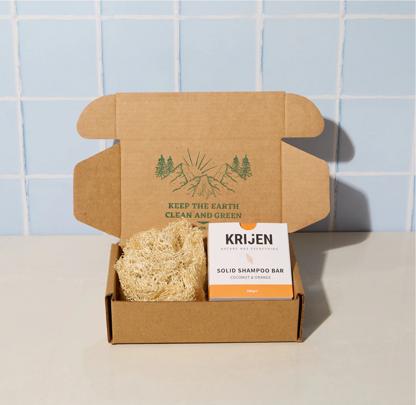 Festes Shampoo-Riegel Kokosnuss &amp; Orange 100 Gr 