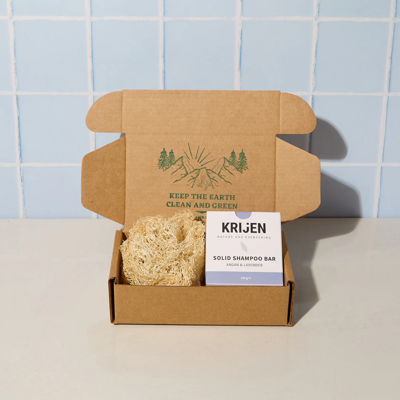 Festes Shampoo-Riegel Argan &amp; Lavendel 100 Gr