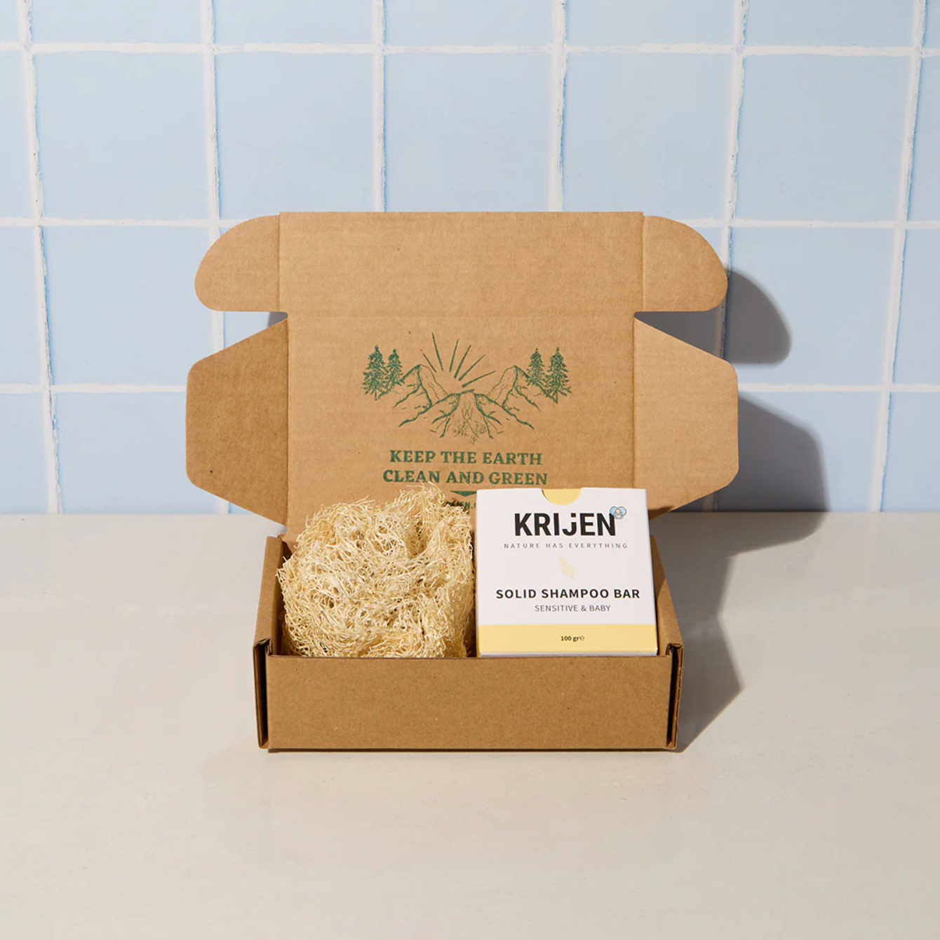 Festes Shampoo-Riegel Sensitive &amp; Baby 100 Gr 