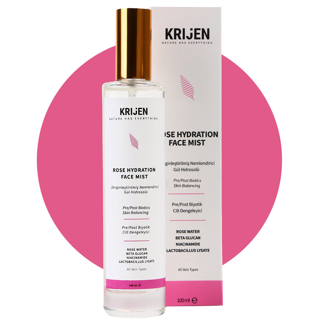 Angereichertes, feuchtigkeitsspendendes Rosenhydrosol – Gesichtsnebel mit Niacinamid und Haferextrakt (100 ml) 