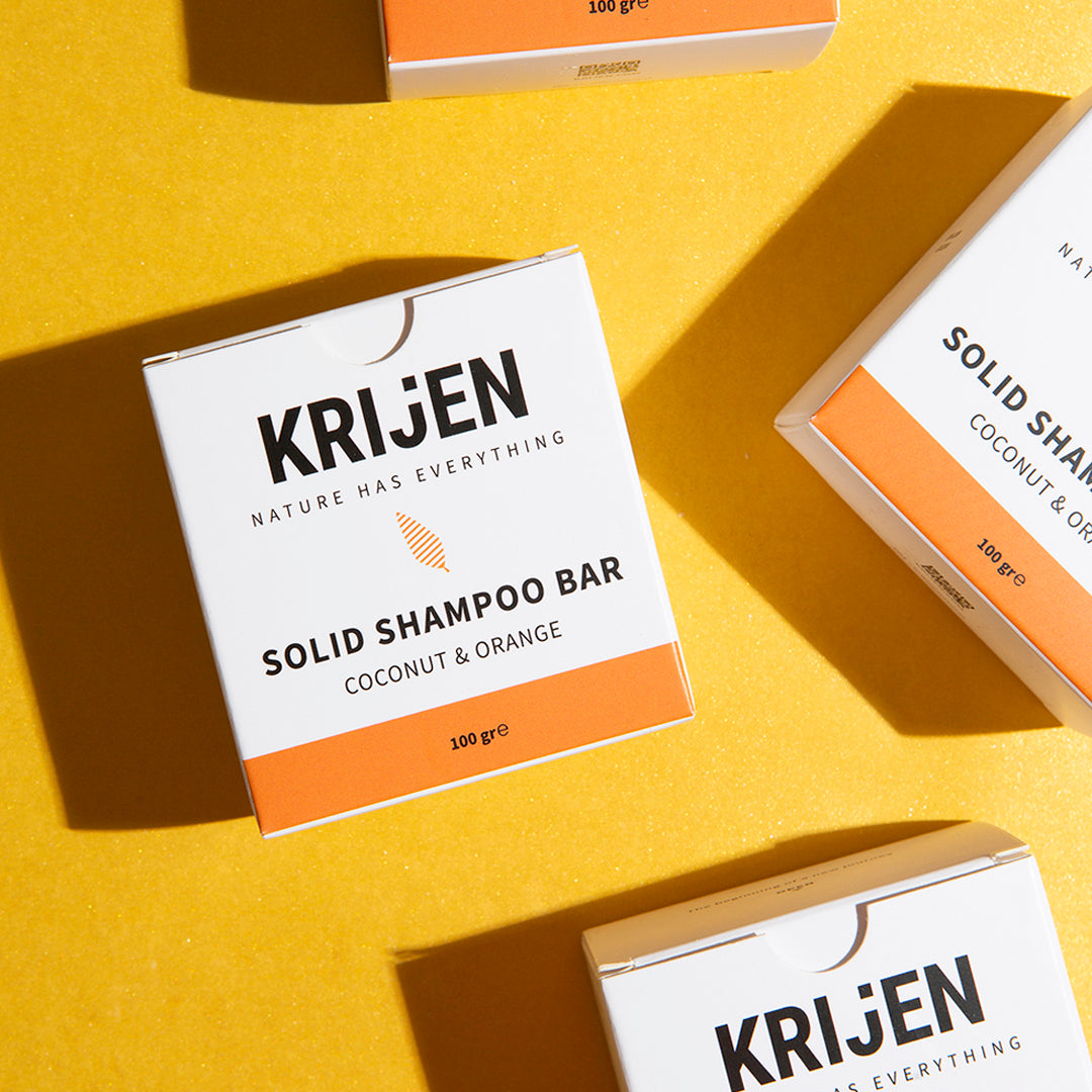 Festes Shampoo-Riegel Kokosnuss &amp; Orange 100 Gr 