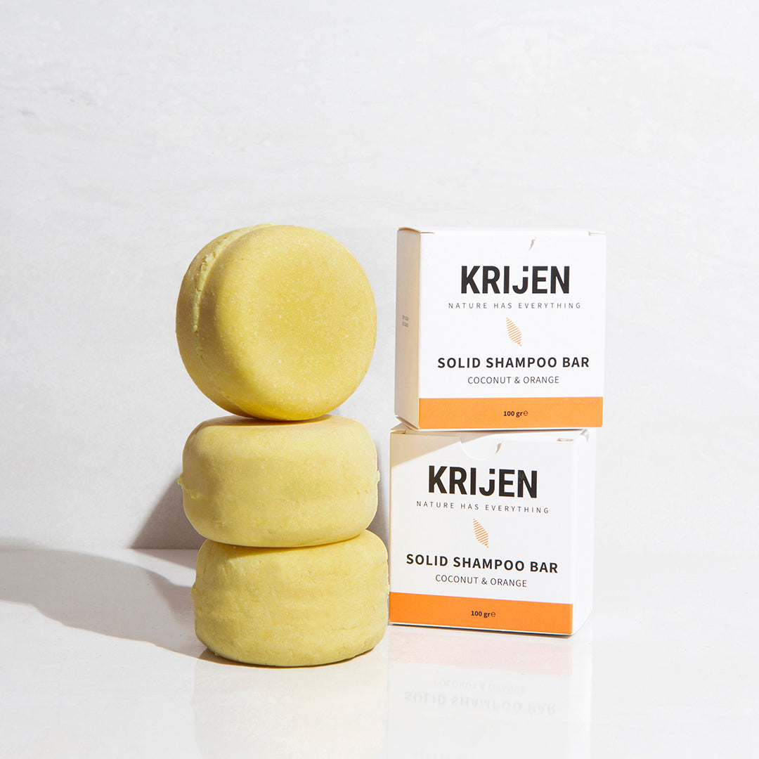 Festes Shampoo-Riegel Kokosnuss &amp; Orange 100 Gr 